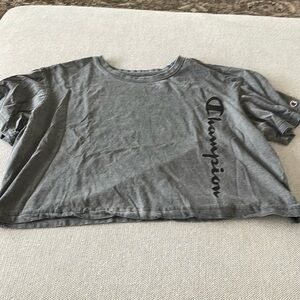 Champion large grey crop top